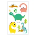Cute cartoon dinosaur temporary tattoo sticker for kids waterproof animal design. - EC-719 / 120*75mm