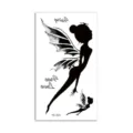 Waterproof temporary black fairy tattoo sticker with English text for fashion body art. - Fairy English(HC-223) / 60*105mm