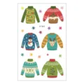 Waterproof Christmas temporary tattoo stickers, cute cartoon kids body art sticker sheet. - EC-833