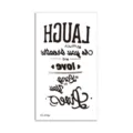 Temporary tattoo sticker waterproof body art design with inspirational quote style. - English Quote(HC-234P) / 60*105mm