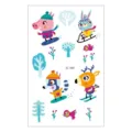 Kids Cartoon Animal Temporary Tattoo Sticker Cute Winter Sports Theme Variant Model - Skiing Animal Style (EC-589)