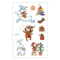 Waterproof Christmas cartoon temporary tattoo stickers for kids, cute holiday body art sheet. - EC-840
