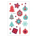 Waterproof Christmas tattoo stickers for kids, festive temporary body art decors. - EC-854