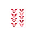 Enfants rouge traditionnel style chinois front tatouage autocollants décalcomanies visage - Autocollant de Front (CM-020) / 80x60mm