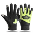 Heren volledige vinger fiets handschoenen, antislip touchscreen motorfiets offroad sport handschoen - Eén maat / Motor Groen