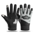 Vingervolle fiets handschoenen voor heren en dames, antislip ademende sportuitrusting. - Eén maat / Motor Grijs