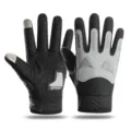 Men's cycling gloves autumn outdoor anti-slip touch screen full finger durable sports gloves - One Size / Bat Gray