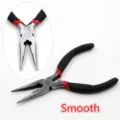Mini needle nose pliers for DIY handmade crafts jewelry making black red handle tool - AH-06 Needle Nose Pliers