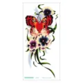Waterproof 3D Colorful Arm Tattoo Sticker Butterfly Tiger Flower Body Art Temporary Transfer - QC-668 / 210*100mm