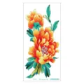 Waterproof 3D colorful peony flower temporary tattoo sticker for arm body art decor. - QC-673 / 210*100mm