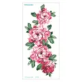 Waterproof 3D peony temporary tattoo sticker colorful floral arm body art sticker for daily use - QC-695 / 210*100mm