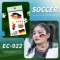 Deutschland Flagge temporäres Tattoo Aufkleber wasserdicht Fußball Spiel Sport Fan - EC-922 (Deutschland)