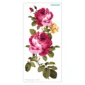 Waterproof 3D rose temporary tattoo sticker colorful floral arm body art sticker for women men - QC-683 / 210*100mm