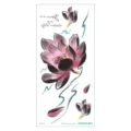 Waterproof 3D colorful lotus flower temporary tattoo sticker for arm body art decor. - QC-662 / 210*100mm