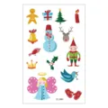 Waterproof christmas temporary tattoo stickers cartoon kids cute body art festive decals sheet - EC-860
