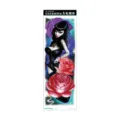 Waterproof full arm temporary tattoo sticker with vintage gothic girl and red roses design - Gothic Woman Red Rose (AC-073)
