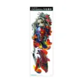 Waterproof full arm temporary tattoo sticker for men and women, Japanese style geisha koi design. - Geisha Hannya Waves (AC-013)