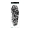 Full Arm Temporary Tattoo Sticker Waterproof Gothic Skull Rose Body Art Design for Men Women - Gothic Dark Motor (AC-035)