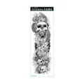 Waterproof full arm temporary tattoo sticker featuring skull, snake, and rose designs. - Skull Snake Rose Spider (AC-061)