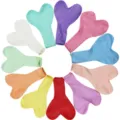 Colorful heart shaped latex balloons for wedding party celebration and romantic room decorations. - Macaron Mixed