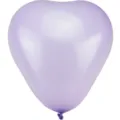 Light purple heart-shaped latex balloon for wedding party decoration and birthday celebrations. - Macaron Purple