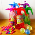 Kit pompe à ballon d'eau avec ballons colorés pour jeux de combat aquatique en été. - Bouteille d'Eau 1.5L + 200 Ballons