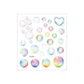 Waterproof gradient glitter bubble temporary tattoo sticker for body art and party decoration style. - FG-041 / 105*120mm
