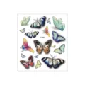 Waterproof glitter butterfly temporary tattoo sticker sheet for body art and party decoration. - FG-002 / 105*120mm