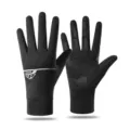 Black full finger sports cycling gloves breathable anti-slip outdoor riding gloves for men women - One Size / Sun Protection Black