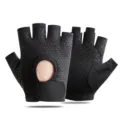 Ademende vingerloze sport fiets fitness handschoenen met antislip mesh voor heren en dames. - S / Slak Regular Zwart