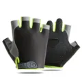 Heren Dames Halve Vinger Fietsenhandschoenen Ademend Antislip Sport Fitness Handschoenen - M / Mesh Semi-Regulier Zwart Groen