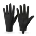 Zwarte fietshandschoenen voor heren en dames, zomer dun ademend antislip touchscreen. - M / Zwart