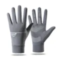 Ice silk breathable sports cycling gloves for men and women anti-slip uv protection - One Size / Sun Protection Gray