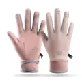 Winddichte thermische touchscreen handschoenen voor dames en heren, roze sport winter. - Eén maat / Roze