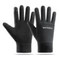 Winddichte thermische touchscreen handschoenen voor heren en dames, antislip wintersportuitrusting. - M / Enkelzijdig Volvinger Zwart