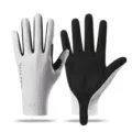 Zomer fietshandschoenen heren dames ademend antislip touchscreen mountainbike handschoen - M / Wit