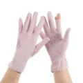 Summer ice silk sunscreen gloves UV protection outdoor driving open finger pink gloves for women - One Size / Cool Anti-slip Pink