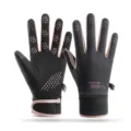 Winter thermische fiets handschoenen touchscreen voor buitensport, winddicht en warm. - Eén maat / Oudroze