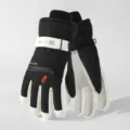 Waterproof winter ski gloves with fleece lining, windproof and thermal for outdoor riding. - One Size / Women's Black