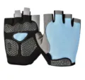 Ademende vingerloze fietshandschoenen voor dames en heren, slipvrije fitnesssport-handschoenen. - M / Mesh Semi-Geüpgraded Lichtblauw