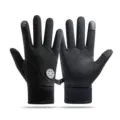 Thermal winter cycling gloves full finger touch screen outdoor sports warm windproof ski - New Waterproof Black