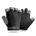 Ademende vingerloze fietshandschoenen voor fitness, gym en antislip sporttraining outdoors. - M / Mesh Semi-Regulier Zwart