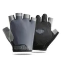 Halve vinger fietshandschoenen, ademende mesh sport handschoenen voor fitness en buitensporten. - M / Mesh Semi-Regulier Grijs