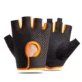 Ademende sport-handschoenen met halve vingers voor fitness, fietsen en outdoor training. - S / Slak Regular Zwart Oranje