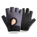 Ademende vingerloze fietshandschoenen voor heren en dames, antislip fitnesshandschoenen. - S / Slak Regular Grijs