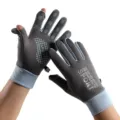 Autumn winter warm sports gloves touchscreen windproof cycling outdoor thermal gloves - One Size / Dark Gray
