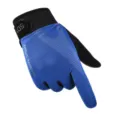 Atmungsaktive Langfinger-Fahrradhandschuhe für Outdoorsport, Fitness und Radfahren. - Blau