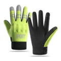 Winddichte fietshandschoenen met reflecterende strepen en antislip handpalm voor buitensporten. - Eén maat / Groen (Inner SP)