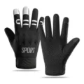 Winter fiets handschoenen touchscreen antislip outdoor sport motorfiets warme bescherming. - Eén maat / Zwart (Inner SP)