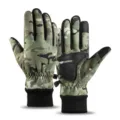 Winter warm camouflage ski gloves for men and women windproof waterproof touch screen gloves - One Size / Green Camouflage